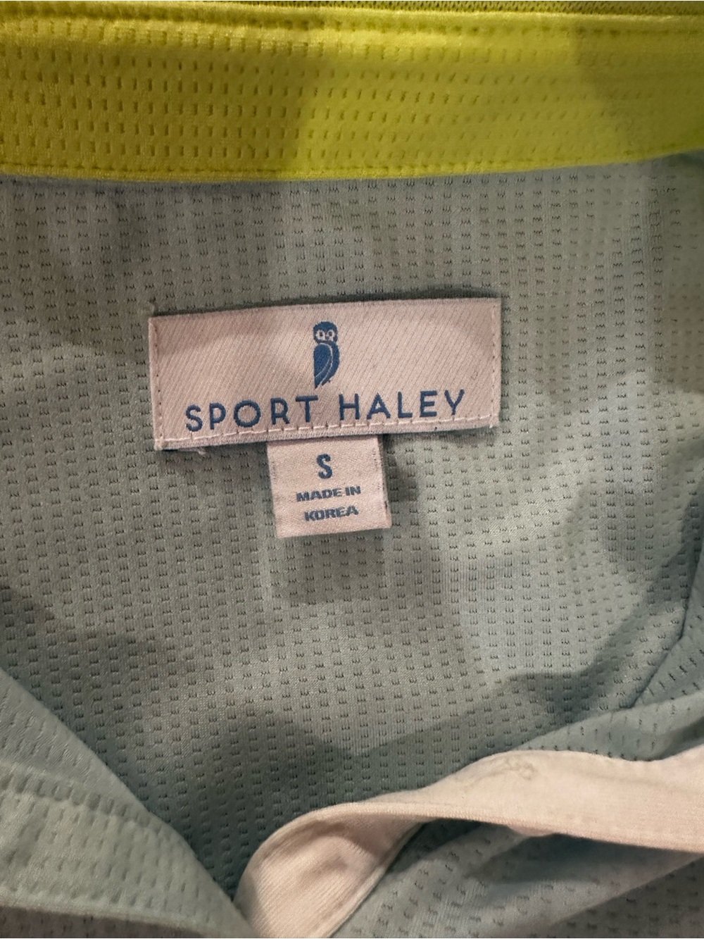Sport Haley Light Blue Polo with Lime Trim - Picture 10 of 12